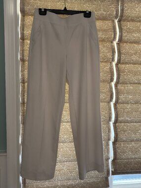 Womens white wide leg pants size M
